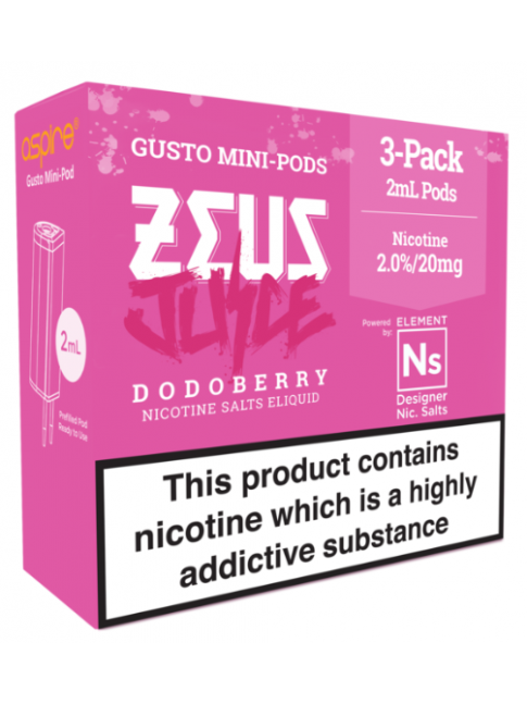 Buy Zeus Juice Dodoberry - Aspire Gusto Mini NS20 Pod at Vape